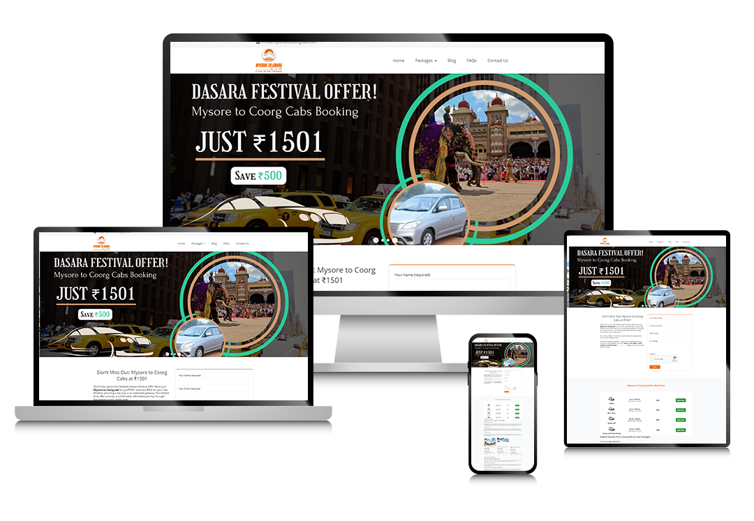 Mysore to Coorg Cabs